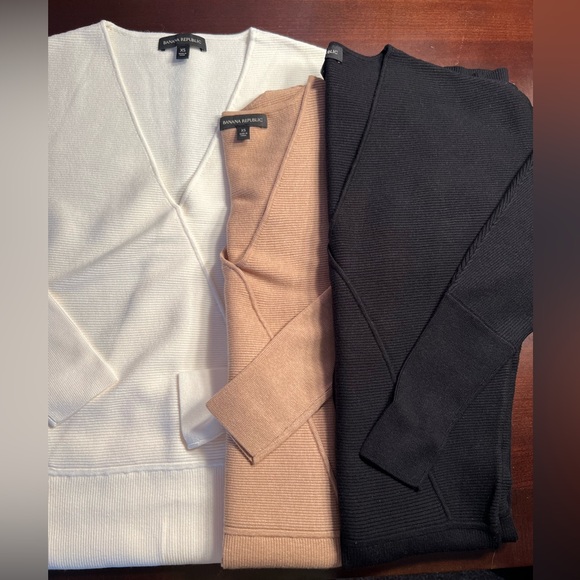 NWOT Rina Wrap Front Dress BLACK Banana Republic Sz XS - Picture 6 of 7